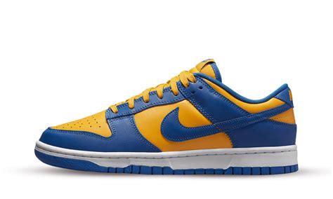 nike dunk low blauw geel|nike dunks blue.